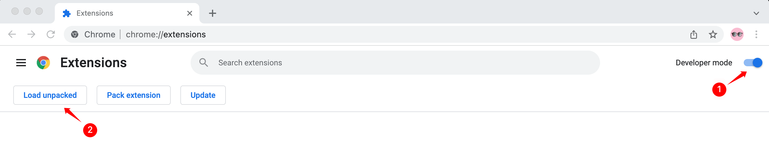 TikVideo chrome extension load unpacked