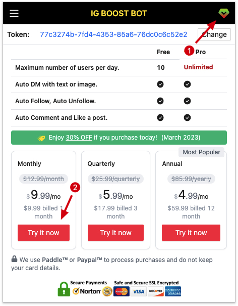 TikVideo chrome extension subscribe pro